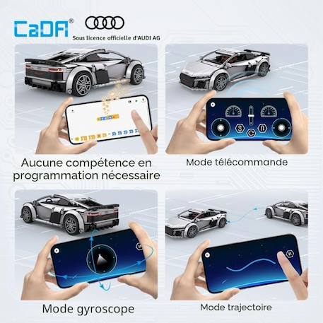 Voiture audi r8 coupé 536 pièces Gris 6 - vertbaudet enfant 