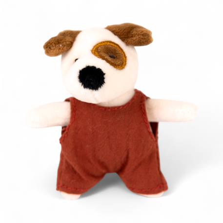 Mini peluche eddie le chien Blanc 1 - vertbaudet enfant 
