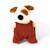 Mini peluche eddie le chien Blanc 1 - vertbaudet enfant 