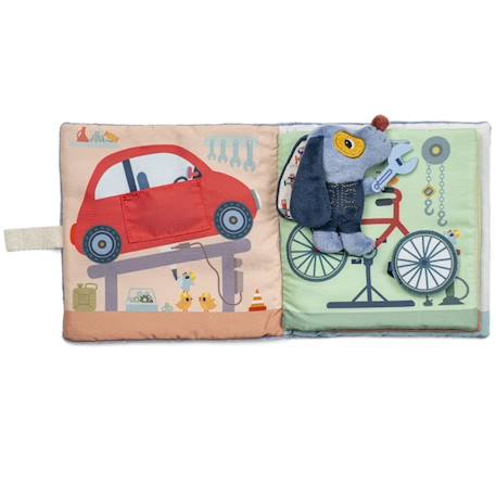 Livre d'activités le garage de jules Bleu 4 - vertbaudet enfant 