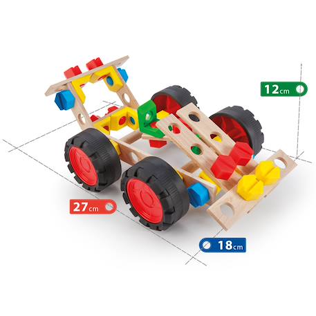 Voiture de course constructor junior Beige 2 - vertbaudet enfant 