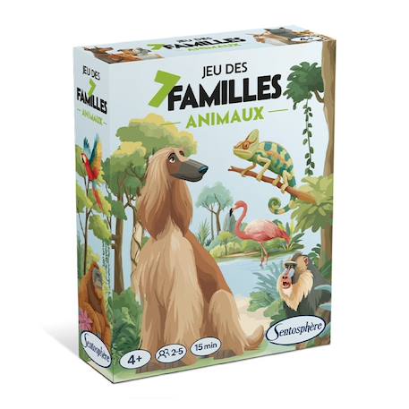 Jeu des 7 familles animaux Bleu 1 - vertbaudet enfant 