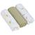 Lot de 3 langes mousseline gots happy fruits citron (85x85 cm) Vert, jaune, blanc 1 - vertbaudet enfant 