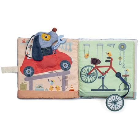 Livre d'activités le garage de jules Bleu 3 - vertbaudet enfant 