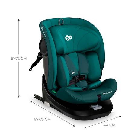 Siège auto Kinderkraft I-GROW I-Size 40-150 cm rotation 360° isofix + organisateur voiture Gris+Noir+Vert 18 - vertbaudet enfant 