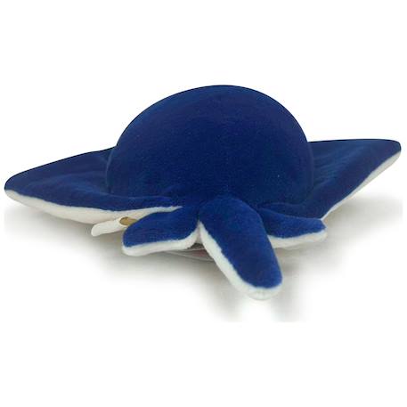 Porte-clé peluche nemu nemu eita la raie manta (18 cm) Bleu, blanc 5 - vertbaudet enfant 