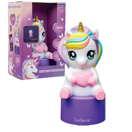 Enceinte bluetooth veilleuse licorne ROSE 1 - vertbaudet enfant 
