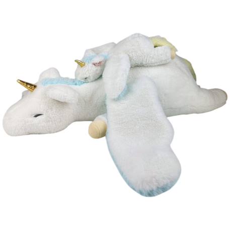 Peluche nemu nemu licorne (20 cm) Blanc, bleu, doré 3 - vertbaudet enfant 