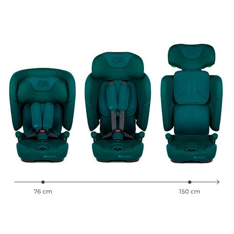 Siège auto Kinderkraft FIX2GO i-Size 76-150 cm isofix capteur saferide + organisateur voiture Bleu marine+Gris+Noir+Vert 20 - vertbaudet enfant 