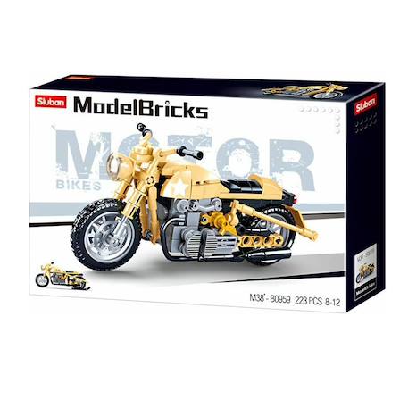 Model bricks - moto militaire Jaune 4 - vertbaudet enfant 