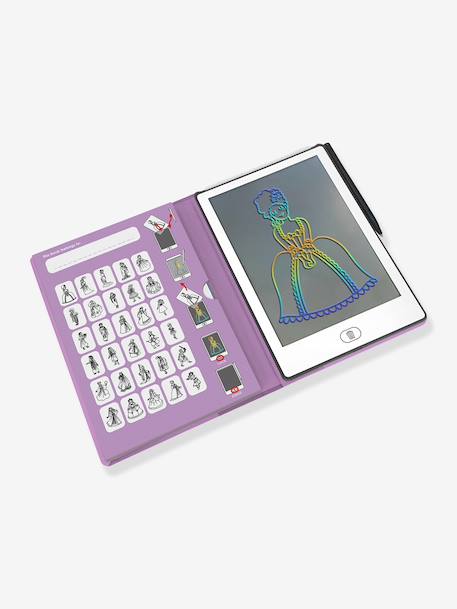 Tablette à dessin Kidydraw mini jaune+mauve+rose+vert sapin+violet 10 - vertbaudet enfant 