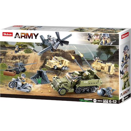 Army wwii - la bataille 552 pièces Vert 1 - vertbaudet enfant 