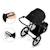 Poussette Tout-Terrain Kinderkraft HELSI 2 avec 3 Roues Gonflables Amorties, Dossier Allongé et Poignée Réglable Gris+Noir 11 - vertbaudet enfant 