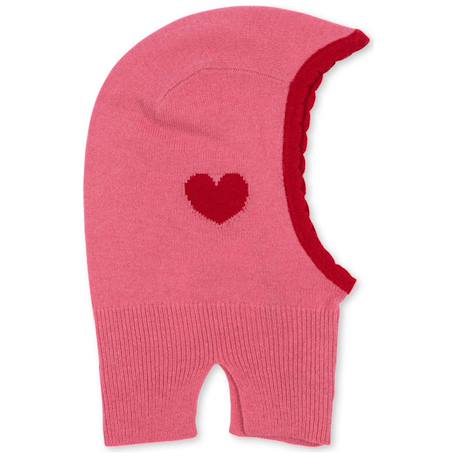 Cagoule balaclava cœur rose (12-18 mois) Rose 1 - vertbaudet enfant 