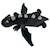 Peluche nemu nemu dragon noir (20 cm) Noir 2 - vertbaudet enfant 