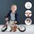Draisienne TOVE Ultra Légère avec Selle Réglable, Roues EVA Increvables et Poignées de Transport Pratiques Beige+Menthe+Rosa 2 - vertbaudet enfant 
