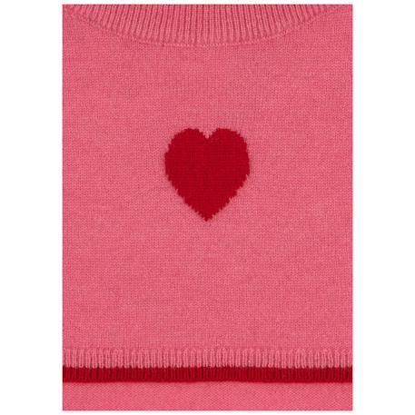 Plastron en maille à col roulé cœur rose (2-4 ans) Rose 3 - vertbaudet enfant 