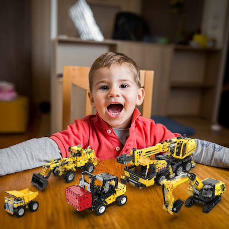 Camion benne 372 pièces Jaune 5 - vertbaudet enfant 