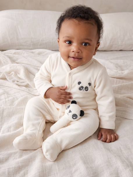 Coffret dors-bien et doudou bébé mixte écru 1 - vertbaudet enfant 