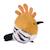 Peluche oiseau les cui-cui paradis 15 cm Bleu+Marron+Noir+Orange+Rose+Vert 19 - vertbaudet enfant 