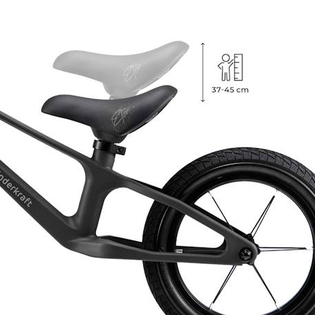 Draisienne ETER avec Cadre en Nylon Léger, Selle Réglable, Roues PU 12 Pouces et Poignées Antidérapantes Jaune citron+Noir+Rouge+Vert 9 - vertbaudet enfant 