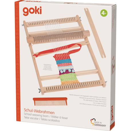 Grand métier à tisser en bois Beige 3 - vertbaudet enfant 