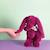 Peluche lapin fleurette 35 cm Blanc+Bleu+Orange+Rose+Vert+Violet 35 - vertbaudet enfant 