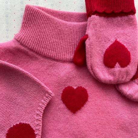 Cagoule balaclava cœur rose (2-4 ans) Rose 5 - vertbaudet enfant 