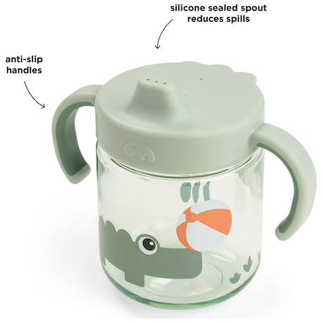 Tasse à bec à 2 anses celebration Vert 3 - vertbaudet enfant 