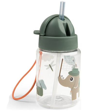 Gourde enfant avec paille intégrée – pratique, légère et facile à utiliser au quotidien Vert 3 - vertbaudet enfant 