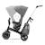 Tricycle Évolutif Kinderkraft EASYTWIST 5 en 1 avec Siège Rotatif 360°, Roues PU Increvables et Capote UPF50+ Beige+Gris+Noir+Rose+Vert 9 - vertbaudet enfant 