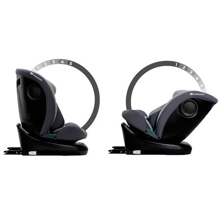 Siège auto Kinderkraft I-GROW I-Size 40-150 cm rotation 360° isofix + organisateur voiture Gris+Noir+Vert 4 - vertbaudet enfant 