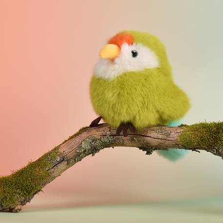 Peluche oiseau les cui-cui paradis 15 cm Bleu+Marron+Noir+Orange+Rose+Vert 34 - vertbaudet enfant 