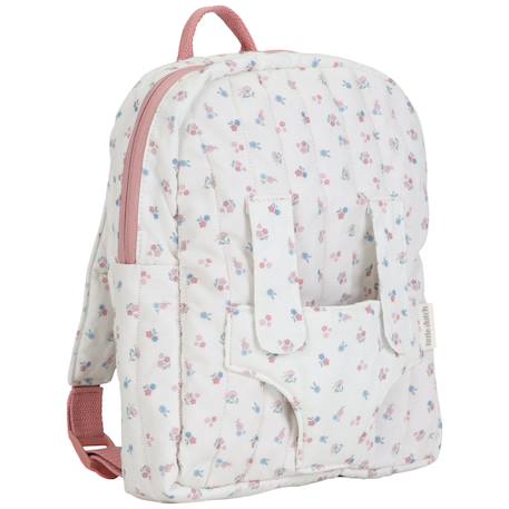 Sac à dos porte bébé pour poupée Rose, bleu, blanc 3 - vertbaudet enfant 
