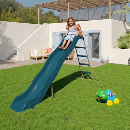 Toboggan actou 3 m. 3-12 ans. Pour enfants Bleu/corail 6 - vertbaudet enfant 