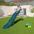 Toboggan actou 3 m. 3-12 ans. Pour enfants Bleu/corail 6 - vertbaudet enfant 