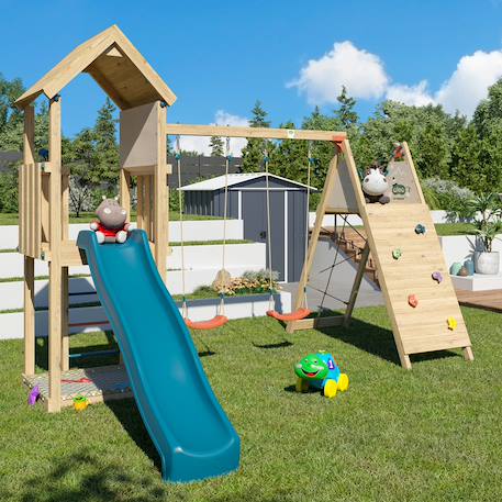 Aire de jeux olympia xplorer 2 Bois 6 - vertbaudet enfant 