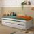 Lit gigogne avec tiroir bois massif noha Blanc+Blanc et bois+Bois 2 - vertbaudet enfant 