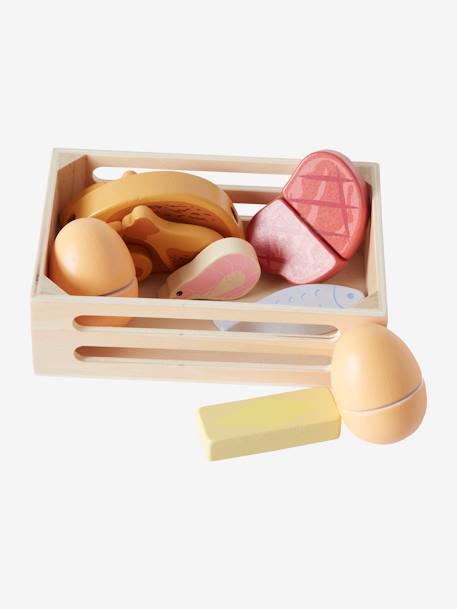 Panier d'aliments en bois FSC® multicolore 2 - vertbaudet enfant 