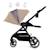 Poussette Kinderkraft YOXI réversible face ou dos route, pliage avec siège, roues increvables et accessoires inclus Beige+Gris+Noir+Vert 4 - vertbaudet enfant 