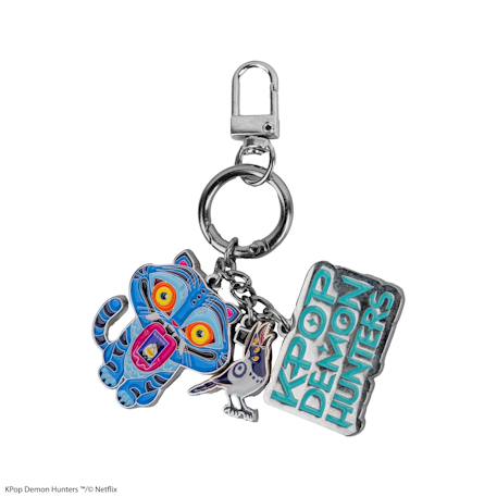 Porte-clés à charms derpy & sussie - kpop demon hunters Argent 2 - vertbaudet enfant 