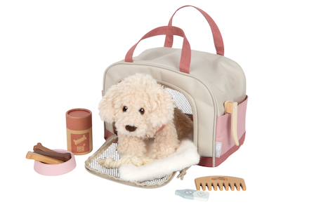 Chien avec sac et kit de soins Rose 1 - vertbaudet enfant 