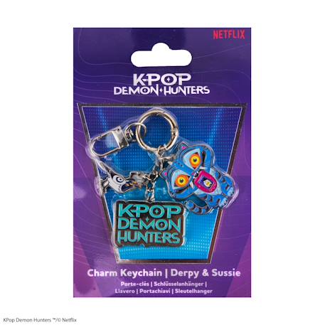 Porte-clés à charms derpy & sussie - kpop demon hunters Argent 1 - vertbaudet enfant 