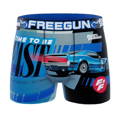 Lot de 3 boxers junior fast & furious Bleu/gris/rouge/jaune/noir 2 - vertbaudet enfant 