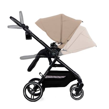 Poussette Kinderkraft YOXI réversible face ou dos route, pliage avec siège, roues increvables et accessoires inclus Beige+Gris+Noir+Vert 5 - vertbaudet enfant 