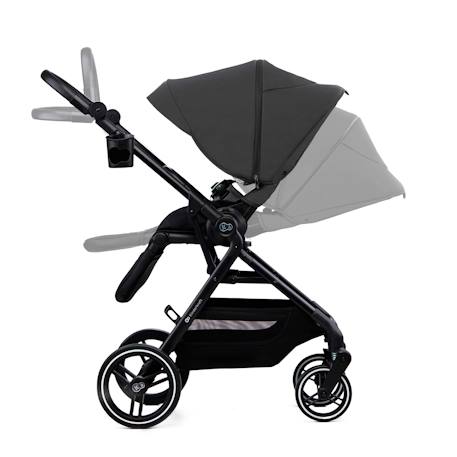 Poussette Kinderkraft YOXI réversible face ou dos route, pliage avec siège, roues increvables et accessoires inclus Beige+Gris+Noir+Vert 11 - vertbaudet enfant 
