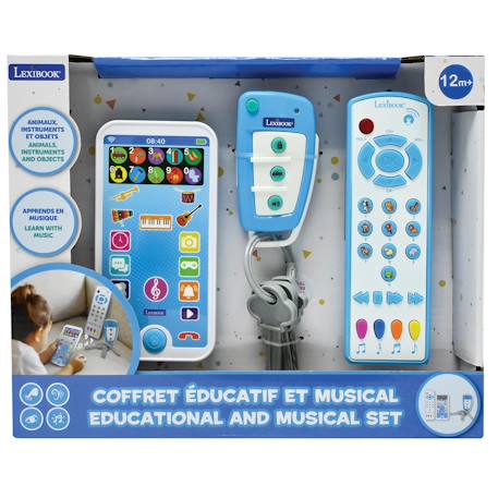 Portable, télécommande et porte-clés éducatifs BLEU 2 - vertbaudet enfant 