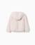 Veste en peluche à capuche et poches Beige clair 2 - vertbaudet enfant 