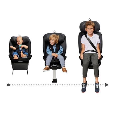 Siege auto i 360 i size pratique et confortable Gris 2 - vertbaudet enfant 