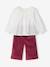Ensemble blouse pantalon bébé fille framboise 1 - vertbaudet enfant 